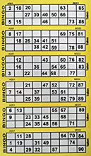 600 Bingo Tickets - 100 Bingo Flyers - 6 To View - Bingo Book Colour: (Yellow)