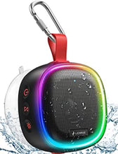 2022 Bluetooth Speaker with RGB Light, LENRUE IPX7 Waterproof Portable Shower Speaker w/HD Sound, TWO Pairing, Bass, 20H Playtime, True Stereo Wireless Mini Speaker for Outdoor Party Kayak Bath Travel