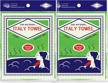 [ 8PCS ] Korean Asian Exfoliating Washcloth Italy Towel - Scrubbing Cloth for Removing Dead Skin Callus, Cleaning Pores and Reducing Acne Breakout and Blackhead (01. Green 4pcs + Green 4pcs)