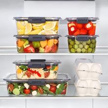 Sistema Brilliance Food Storage Container  920 ml  Leakproof Tritan Stackable Food Prep Container with Lid  BPA-Free  Grey/Clear