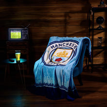 Manchester City FC Fleece Blanket, Man City Gifts for Men