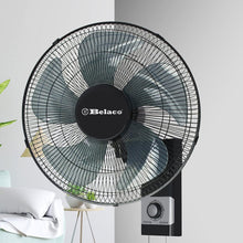 Belaco Wall Fan 16 Inch Wall Mounted 3 Speed Mode Oscillation Fan Tilt Head Easy Install High Airflow 40w Cooler for Summer