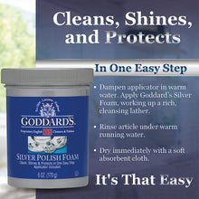 Goddards silver polish Long Shine Silver Foam Tarnish Remover 6oz 170g