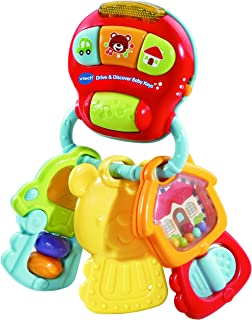 VTech Drive & Discover Baby Keys, Rattle Toy with Sounds and Phrases, Learning Toy for Sensory Play, Baby Teether with Interactive Features, Suitable for Girls and Boys from 0 Months