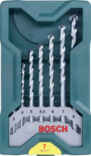 Bosch 7pc. Mini-X-Line Masonary Drill Bit Set (for Masonary,  3-8 mm, Accessories Drill Driver)