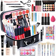 Professional Makeup Set,MKNZOME Cosmetic Make Up Starter Kit With Makeup Case Portable Travel Make Up Palette Birthday Xmas Gift Set Full Sizes Eyeshadow Foundation Lip Gloss for Teenage & Adults