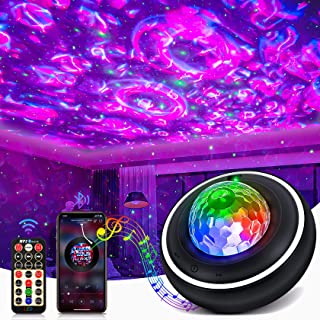 Galaxy Projector, Star Night Light Projector with and Music Bluetooth Speaker, Ceiling Starry Star Light for Kids Baby Adults Bedroom/Party/Game Rooms/Home Theatre