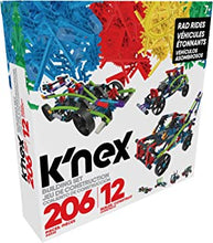 K'NEX 15214 12 Model Rad Rides Building Set, Educational Toys for Boys and Girls, 206 Piece Stem Learning Kit, Engineering for Kids, Fun and Colourful Building Construction Toys for Children Aged 7 +