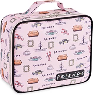 Friends TV Makeup Bag Cosmetic Case Organiser with Compartments | Friends Merchandise Vanity Travel Beauty Box Make Up Case | Make Up Storage for Women | Hairdressing Tools Gifts | Officially Licenced