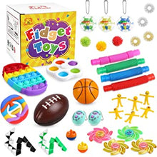 Gemeer Pop Fidget Toys Set - 35 PCS with Sensory Fidgets Popper, Pop Snappers,Squeeze Toys,Autism Stress Reliever Anxiety Relief Toys, Anti-Anxiety Gift for Adults and Autism ADHD People