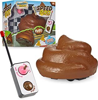 KreativeKraft Speed Emoji Poo Game Remote Controlled Vehicle Fart Machine Poop Party Toys for Kids Outdoor Indoors Novelty Games