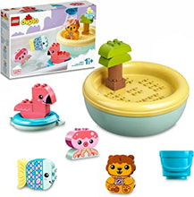 LEGO 10966 DUPLO Bath Time Fun: Floating Animal Island Bath Toy for Babies and Toddlers 1.5 plus Years Old, Baby Bathtub Water Toys for Girls and Boys, Easy to Clean