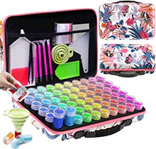 ARTDOT Diamond Painting Storage Boxes, 60 Slots Bead Storage with 5D Diamond Art Accessories and Tools Kit (Butterfly Flower)