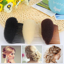 PMELCXD 6 Pieces Bump It Up Volume Hair Base Set Sponge Styling Insert Braid Tool Hair Bump Up Comb Clip Bun Hair Pad Accessories for Women Girls DIY Hairstyle
