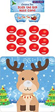 HENBRANDT Stick the Red Nose on the Reindeer 14pcs Christmas Party Game Rudolph Xmas Family Festive Games Christmas Stocking Filler Party Fillers