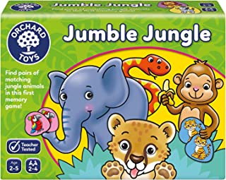 Orchard Toys Jumble Jungle Game, A Fun First Matching Educational Game for Kids Age 2-5.