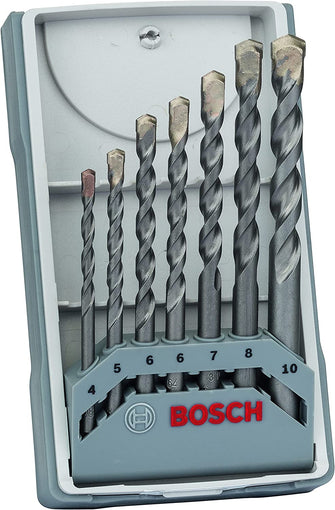 Bosch Professional 7-Piece CYL-3 Concrete Drill Bit Set (for Concrete,  4-10 mm, Accessories for Impact Drills)