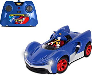 Sonic The Hedgehog NKK614 SART Vehicle NKOK RC Sonic SSAS R2 Car with Lights, Blue