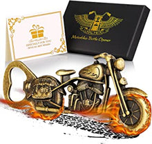 LKKCHER Motorcycles Beer Bottle Openers, Beer Gifts for Men, Motorbike Gifts, Christmas Birthday Gifts for Men Him Boyfriend Father Husband Present for Dad Biker（with Box & Gift Card）