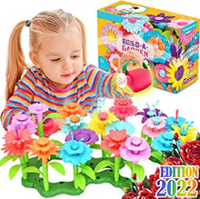 FunzBo Flower Garden Building Toys for Girls - STEM Toy Gardening Pretend Gift for Kids - Stacking Game for Toddlers playset - Educational Activity for preschool Children Age 3 4 5 6 7 Year Old Boys