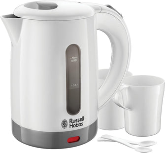 Russell Hobbs 23840 Compact Travel Electric Kettle, Plastic, 1000 W, White