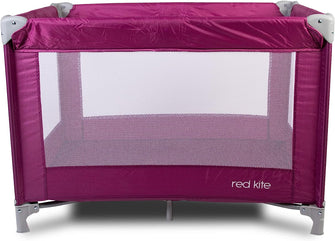 Red Kite Baby Sleeptight Lightweight Padded Travel cot Suitable from Birth, Raspberry, 1 Count (Pack of 1)