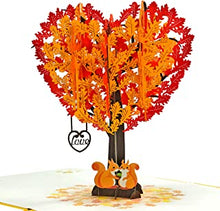 CUTPOPUP Squirrel Couple Heart Tree Pop Up Anniversary Card, Wedding Anniversary Card Pop Up, 3D Valentines Day Cards, Birthday Card For Wife, Mothers Day, Thank You Card.…