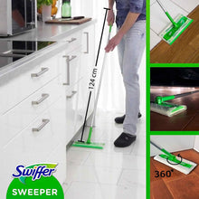 Swiffer - Starter Kit for Cleaning Floors with 1 mop, 8 Refills for Dry and 3 Wet Wipes - 1 Piece