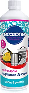 EcoZone Multi-Purpose Appliance Descaler, Internal Cleaner for Kettles, Irons, Washing Machines, Coffee Makers, Dishwashers, Fixtures & Surfaces, Natural Vegan & Non Toxic Eco-Friendly Liquid (500ml)