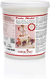 SARANICO We love pastry Sugar Paste Model White Modelling Paste 1 kg Gluten Free Made in Italy