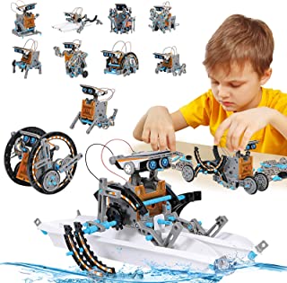 STEM Toy Solar Robot Kit 12-in-1 Learning Science Building Toy for Science kits 10 year old Boys&Girls,Educational DIY Assembly Kit w/Solar Powered,Robot Science Kits for Kids 10-12 Yr Olds Boys Gifts