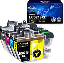 Uniwork Ink Cartridge Replacement for Brother LC3219XL LC3219 LC3217 Compatible with MFC J5330DW J5335DW J5730DW J5930DW J6530DW J6930DW J6935DW (Black Cyan Magenta Yellow, 4-Pack)