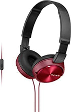 Sony MDR-ZX310AP Foldable Headphones with Smartphone Mic and Control - Metallic Red