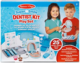 Melissa & Doug Super Smile Dentist Kit for Kids Role Play Toys for 3+ Year Old Girls | Dentist Toys for Kids | Educational Toys for 3 Year Old Boys | Kids Dentist Playset | Montessori Kids Toys Age 3