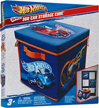 Hot Wheels A1686XX ZipBin Playmat and Storage from Peterkin 300 Car Cube, Solid, Brown