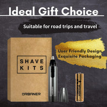 URBANER Waterproof Ear and Nose Hair Electric Trimmer for Men, Cordless, Washable, Battery Operated Hair Clipper Portable, Small and Safe Grooming Tool, Lightweight, MB-041