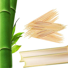 1000 Pieces Premium Bamboo Wooden Toothpicks - 2 Boxes of 500 Pieces - for Personal Hygiene, Disposable Appetizer Skewers, Cocktail Sticks or Arts & Crafts - by Mobi Lock