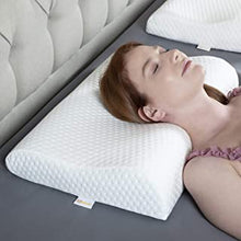 KIZZEN Memory Foam Pillow. Cervical Pillow For Neck Pain. Anti Snoring Medium Firm Orthopedic Pillow With Washable Cover. 54x37 cm 8-10 cm height.