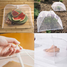 Food Covers, 17 Inch Mesh Pop Up Food Cover, Cake Domes for Outdoors, Screen Tents, Parties Picnics, BBQs, Reusable and Collapsible (6 Pack)