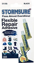 Stormsure Flexible Repair Adhesive 3x5g Black