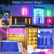 FGRYB Led Strip Light 10m Music Sync RGB Colour Changing Led Lights for Bedroom with Bluetooth App & Remote Control 24V Power Supply Flexible Lighting Strap for Home Rome Kitchen Decoration