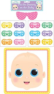 Henbrandt Baby Shower Party Game Pin The Dummy Pacifier On The Baby