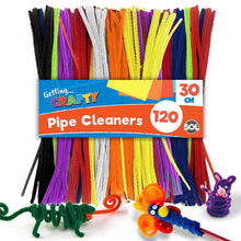 120pk Long Pipe Cleaners for Craft  30cm x 4mm Pipe Cleaner in Assorted Colours  Flexible Pipecleaners  Chenille Stems DIY Arts & Crafts for Kids  Green Blue Yellow Orange Purple Red Black White