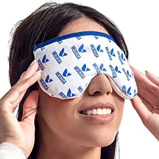 Medcosa Moist Heat Eye Mask | “A Real Eye Opener” | Heated Eye Mask | Warm Clay Bead Compress Pad | Easily Microwavable & Ideal for Heating Dry Eyes, Migraines & Other Eye Ailments