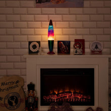 Global Gizmos 55149 16 Rainbow Lava Lamp  Retro Nostalgia  Relaxing Mood Light  Decorative Illumination