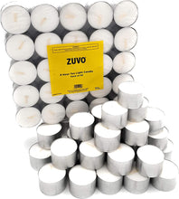 8 Hour Tea Lights Candles (50 Pack) - White Long Lasting Tea Lights - Unscented - 3.8 x 2.3 CM, 8hr