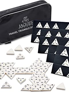 Jaques of London Triangle Dominoes Game | Perfect Traditional Family Games including Triangle Domino Tiles and Travel Zip Case | Quality Board Games | Since 1795…