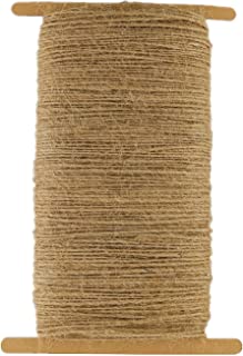 ZHIYE Jute Twine, 350 Feet 1mm Natural Jute String 1Ply Jute Rope for Floristry, Gifts, DIY Arts&Crafts, Decoration, Bundling, Garden and Recycling (Brown)