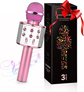 Girls Toys Age 3-12, Microphone Kids Gifts for 3-10 Year Old Girls Boys Toys Age 3-10 Girls Gifts Christmas Xmas Gifts for Kids Eve Child Birthday Gifts