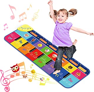 SAITCPRY Toddler Toys for 1-6 Year old Boys Girls, Piano Mat for Kids Gifts for 1-6 Year Old Boys Girls Musical Instruments for Toddlers Toys for 1-6 Year Old Girls Boys Christmas Xmas Gifts